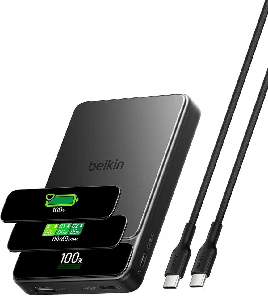 Belkin UltraCharge Pro Semi-Solid-State Power Bank 10000mAh, Schnellladen