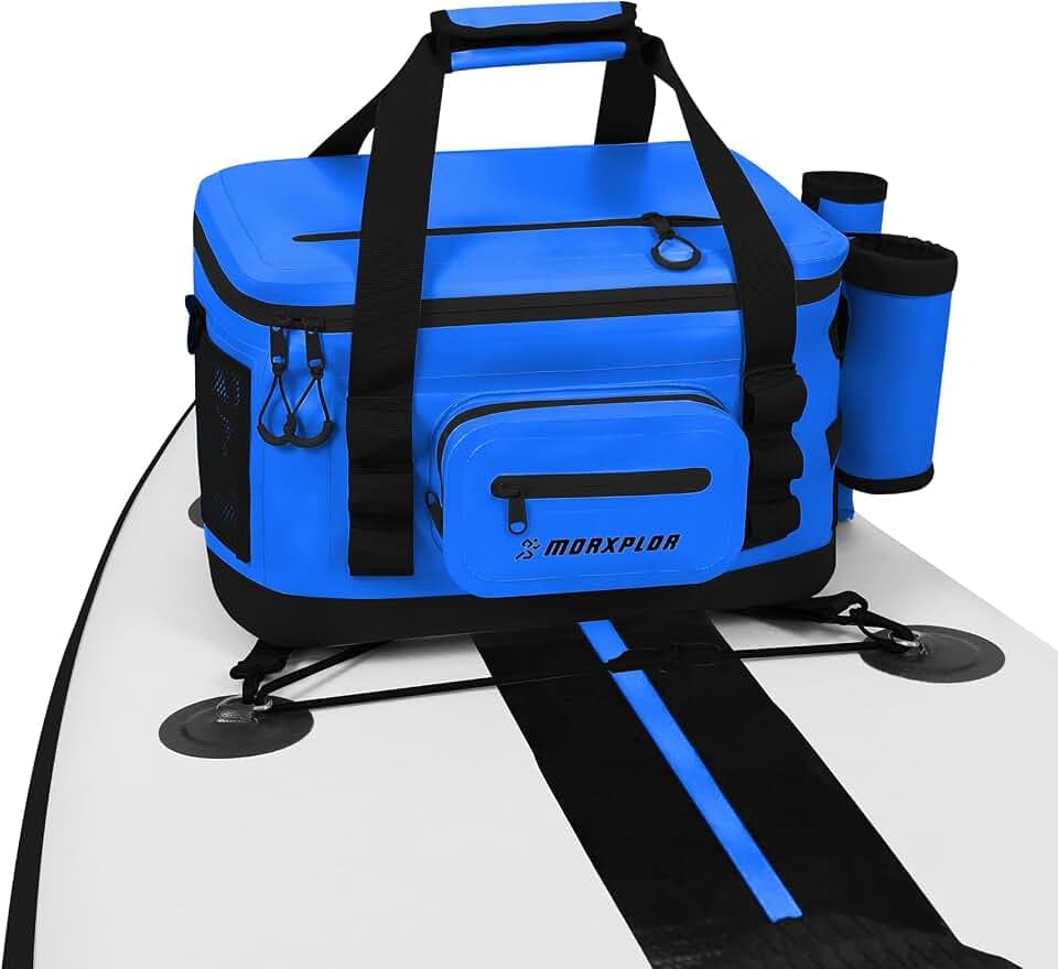 MORXPLOR Waterproof Shell 24 cans Paddle Board Cooler Bag, Sup Deck,Kayak Cooler Bag Accessories