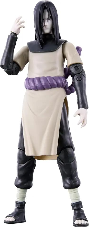 BANDAI - Anime Heroes - Naruto Shippuden - Figur Orochimaru - Offizielle Lizenz Naruto Shippuden - Gelenkige Orochimaru-Figur 17 cm - Manga Actionfigur - Spielzeug für Kinder ab 4 Jahren - 36968