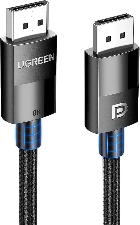 UGREEN 8K@60Hz, 4K@240Hz VESA Certified DisplayPort 1.4 Cable, 6.6FT