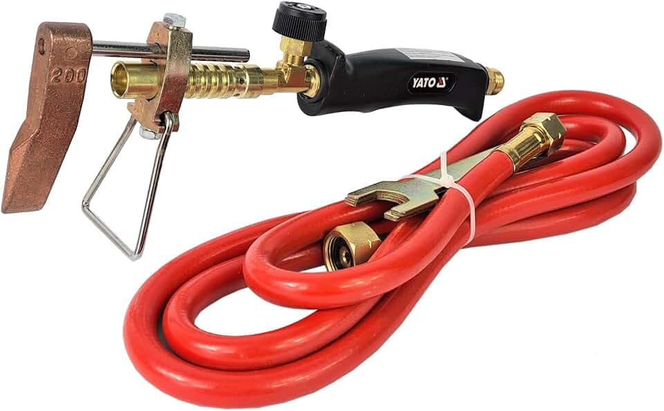 Lötkolben Set - Lötlampe - Dachrinnen Lötset - Schweißbrenner - Lötzubehör Dachdeckerarbeiten Gasbrenner - Verarbeitung von Zink Kupfer Edelstahl 22-607