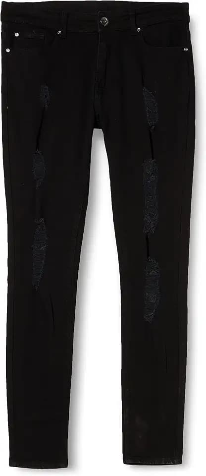 Enzo Herren Ez376 Ven Jeans, Blk, W34/L34 (34L)