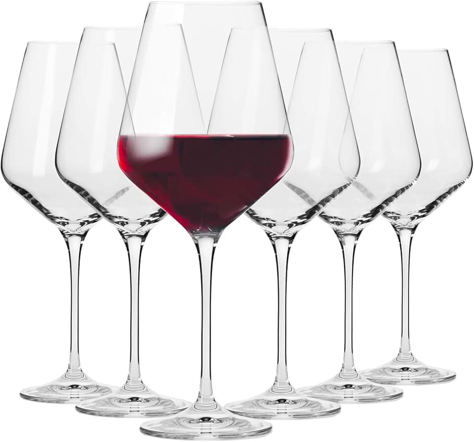 Krosno Rotweingläser 6er Set, 550 ml, Avant-Garde Kollektion