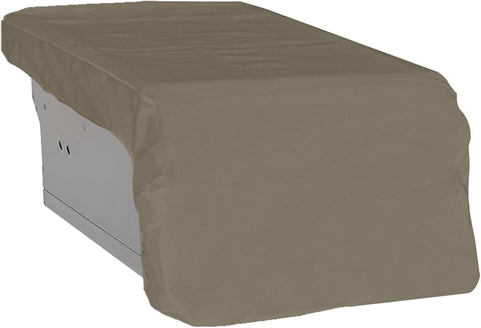 Covers & All Outdoor Built in Grill Side Burner Cover, Durable 12 oz Waterproof & UV Resistant, Heavy Duty BBQ Grill Protector for Both Indoor & Outdoor Use (14" W x 24" D x 12" H, Beige)