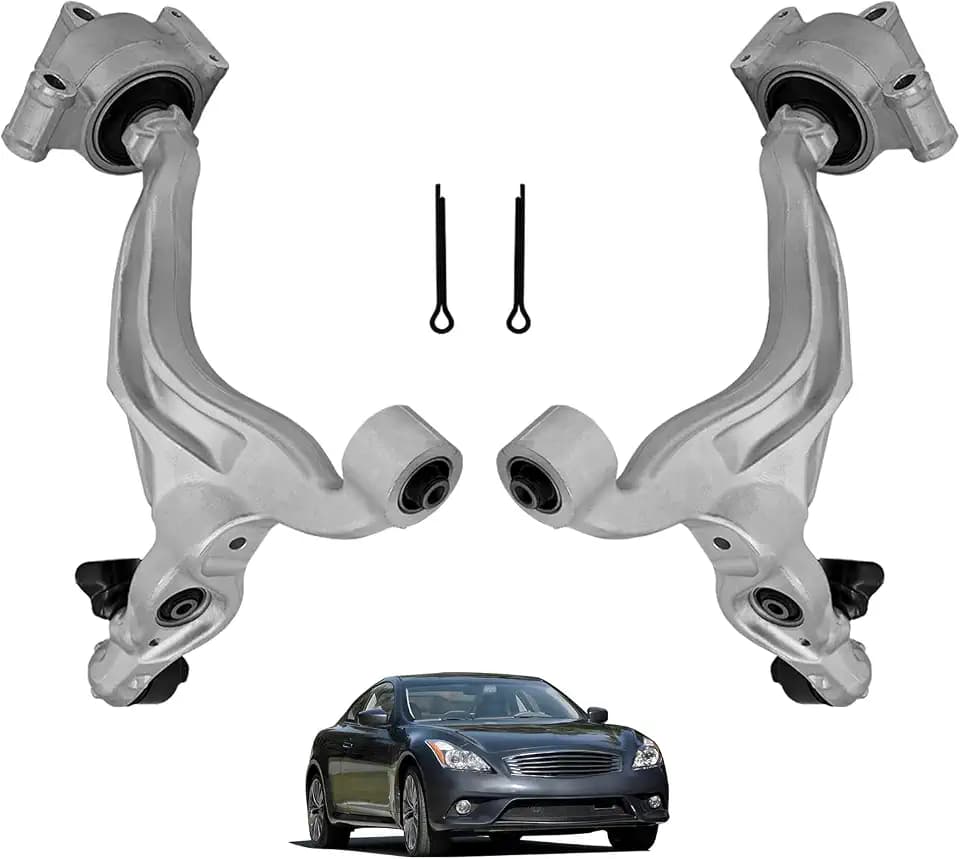 54500-1NA4B 54501-1NA4B Front LH RH Lower Control Arm Kit with Ball Joints 2 Piece Set Fit for 2009-2013 Infiniti G37 2015 Infiniti Q40 3.5L 3.7L, 54500-1NA4B+54501-1NA4B