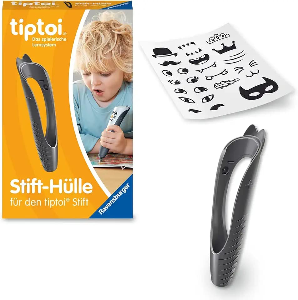 Ravensburger tiptoi 00150 - Stifthülle zum Wechseln in Schwarz/Wechselhülle für den tiptoi-Stift/Geeignet für Kinder ab 3 Jahren