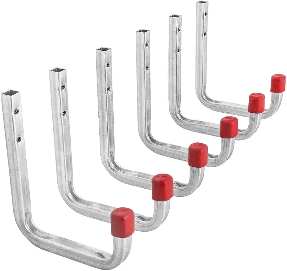 Gedotec Wandhaken Schwerlast 80 x 120 mm - 6 Stück Gerätehaken verzinkt