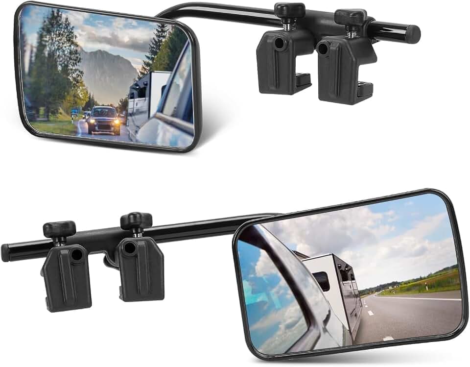 SUPAREE Wohnwagen Spiegel Auto universal Zusatzspiegel Auto außen Wohnwagen Außenspiegel für Wohnmobile für alle gängigen Fahrzeugtypen(2 Stück)