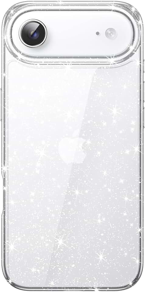 JETech Glitzer Hülle für iPhone Air, Durchsichtig
