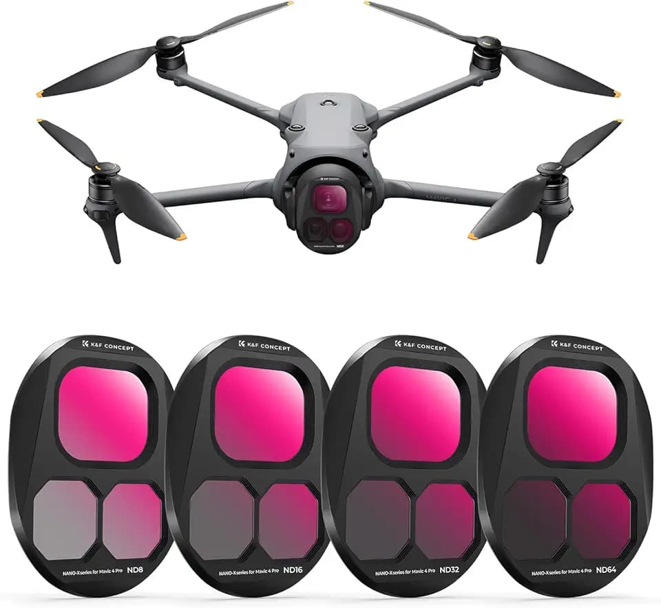 K&F CONCEPT 4 Pack ND Filter Kit Compatible with DJI Mavic 4 Pro
