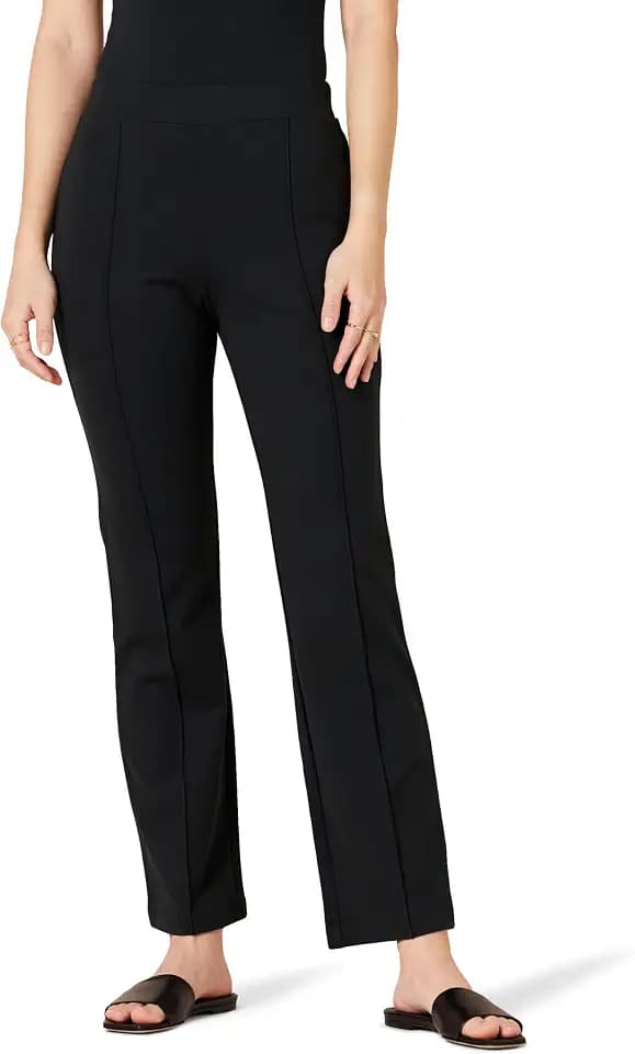 Amazon Essentials Women's Stretchy Ponte Pull-On High Rise Ankle Length Pant