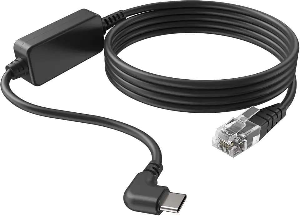 3.3FT USB C to RJ11 for Uniden Radar Detector Power Cord