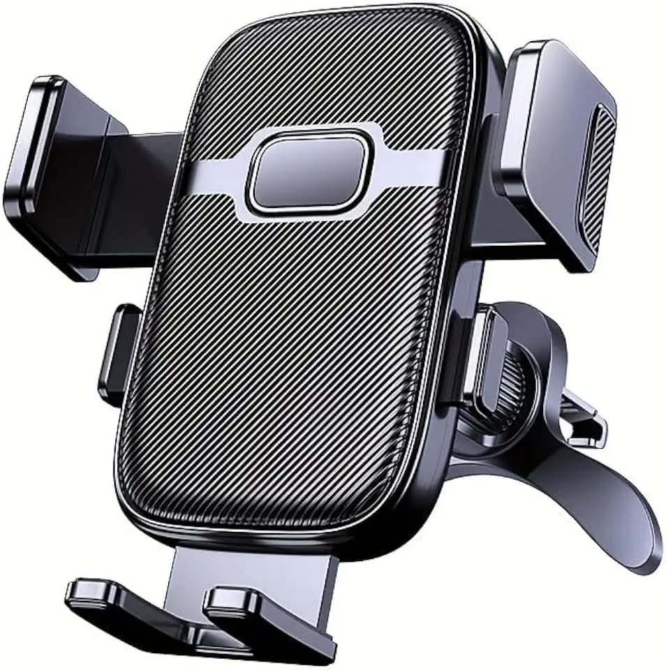 Car Phone Mount, 360° Rotatable Air Vent Holder, One-Hand Release, 4.2-7.2 Inch Smartphones, Black