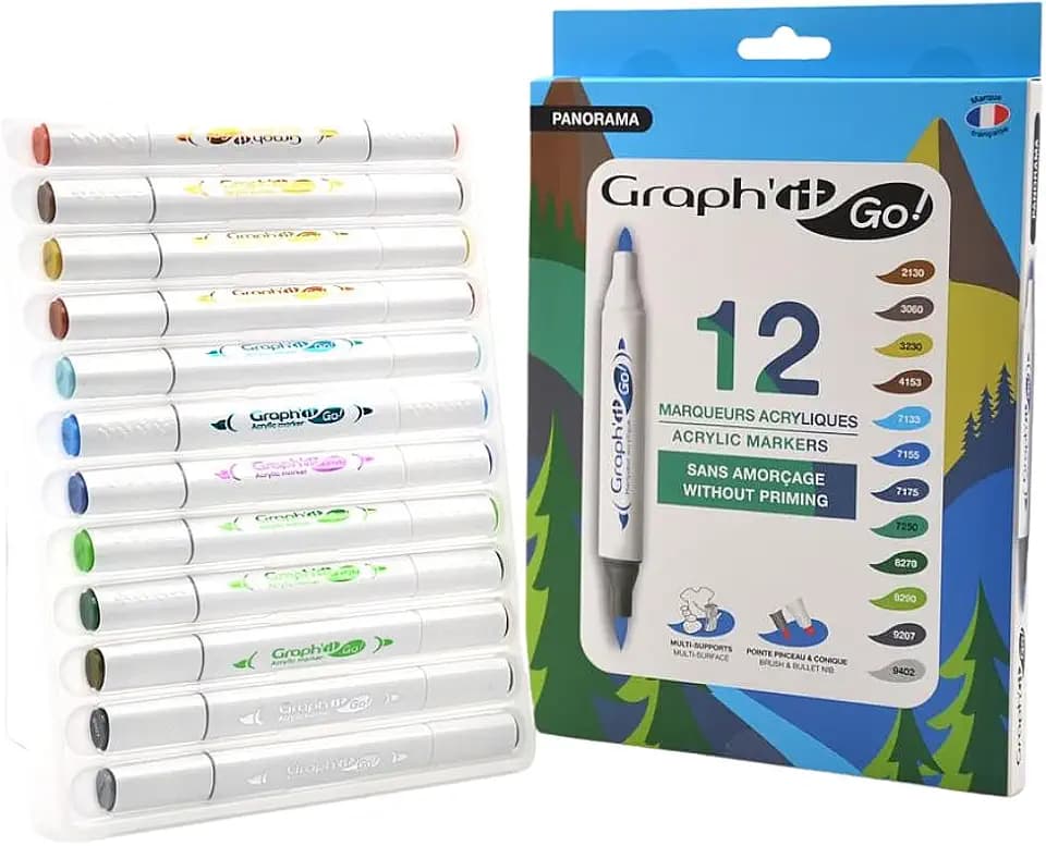 GRAPH'IT GO Acrylmarker Panorama 12er Set