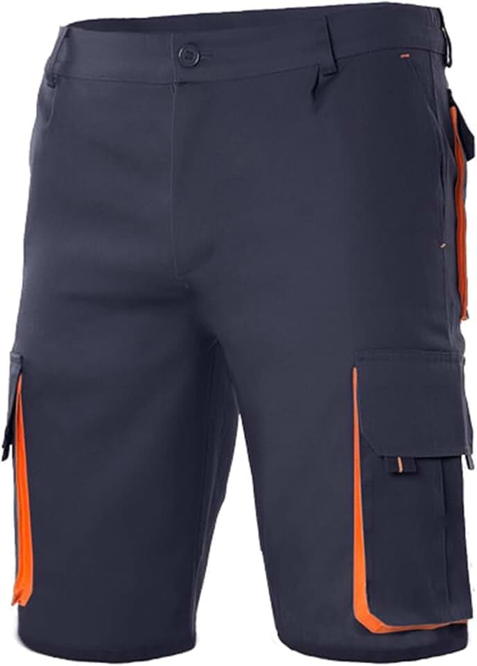 VELILLA P1030071/1646 Bermuda Bicolor Multipocket, Marineblau/Orange, Größe 46 W