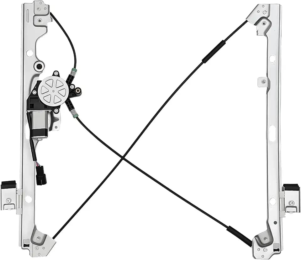 PZ 741-644 Front Driver Side Power Window Regulator with Motor Compatible with Chevy Silverado Tahoe Suburban Avalanche, for Cadillac Escalade, for GMC Yukon, Yukon XL, Sierra, 2000-2006