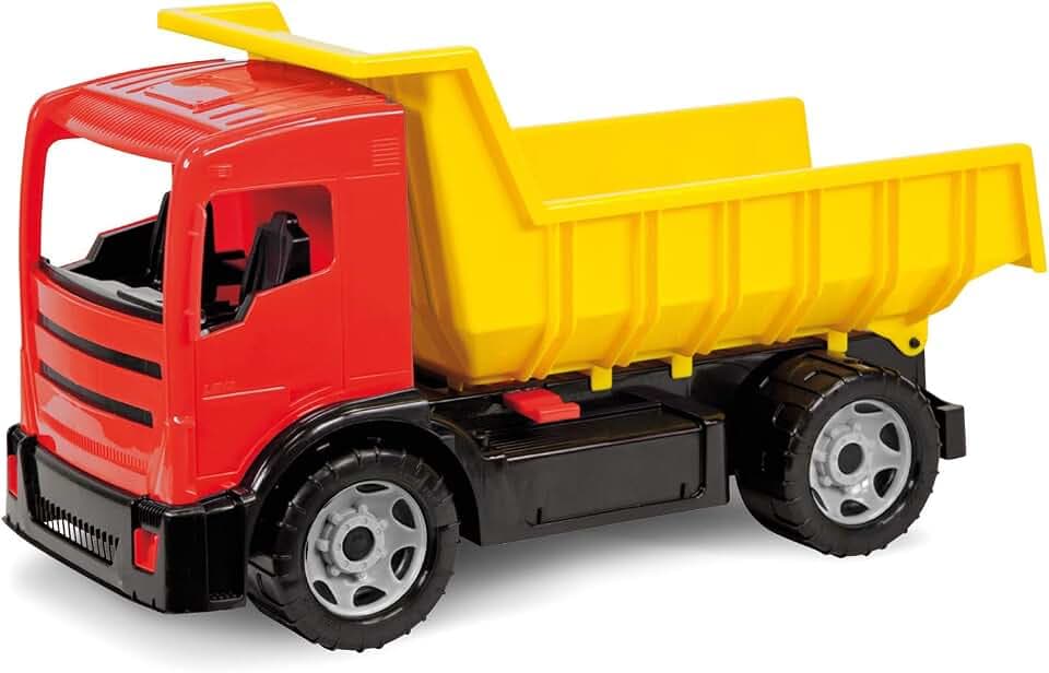 Lena 2060 - Lastwagen 63X35X27Cm, Rot/Gelb