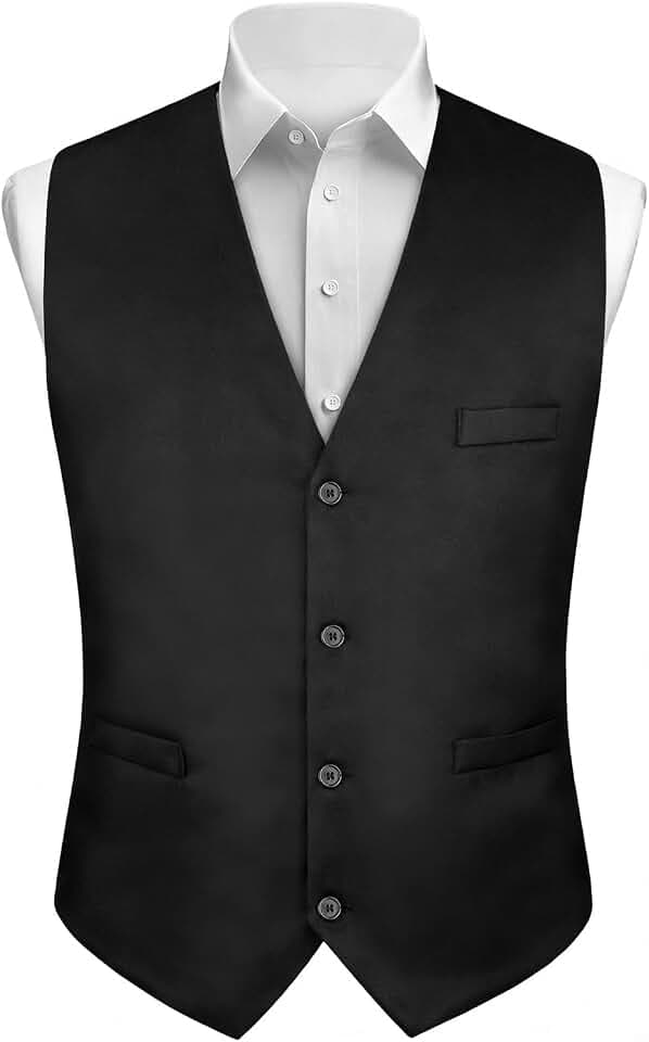AUYAO Herren Formale Hochzeit Party Weste