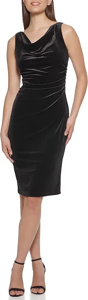 Kensie Women's Sleeveless Cowl Neck Midi Dress