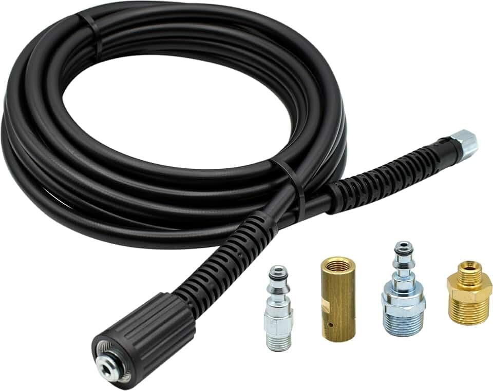 LAVOR Hochdruckschlauch/Verlängerung Hochdruckschlauch 6 Meter verpackt für Hochdruckreiniger Kaltwasser Linie Hobby, Schwarz