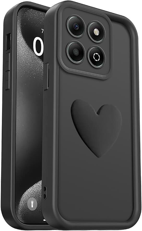 PanXCase 3D Herz Hülle für Honor X6b 4G