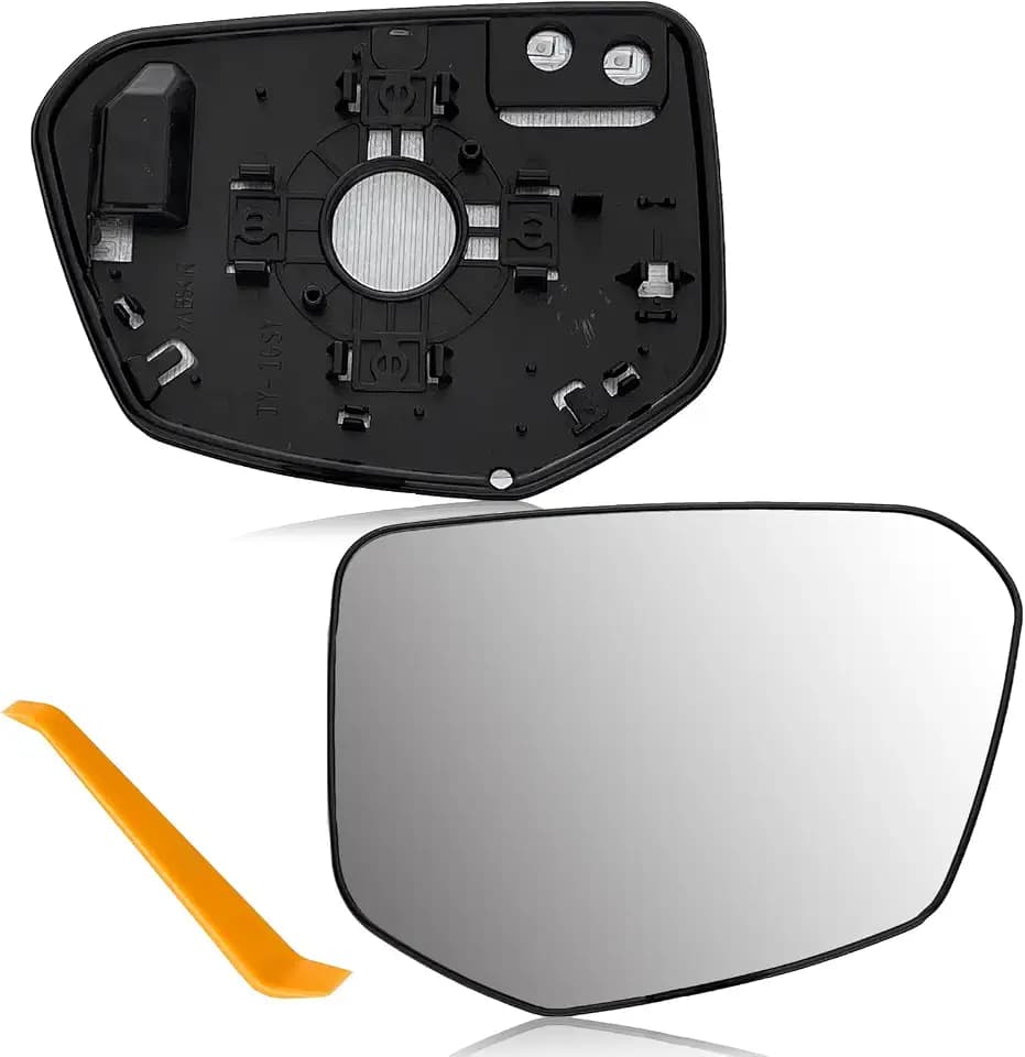 Passenger Side Mirror Glass Replacement for Honda Civic 2016-2021, Honda Envix 2018-2022, Honda Crider 2019-2022, Right Side Mirror with Heated Backing Plate, Replaces OE 76203-TBA-A01