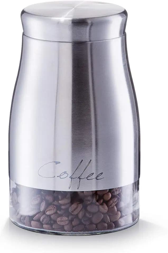 Zeller 19892 Vorratsglas "Coffee", 1300 ml ø 11.5 x 19 cm, Edelstahl