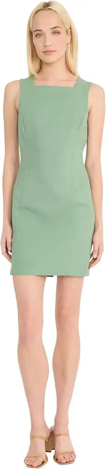 Donna Morgan Women's Women's Sleeveless Linen Rayon Mini Dress - Slim Sheath Design - Wedding Guest and Cocktail Dress