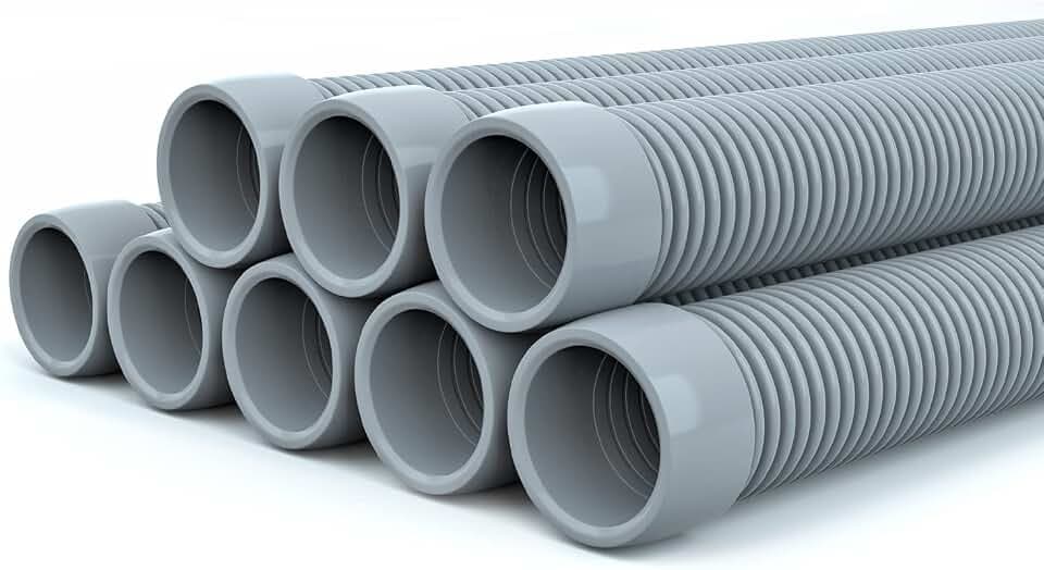 Poolvio 1.5" Pool Hoses for Inground Automatic Vacuum Cleaners, Gray