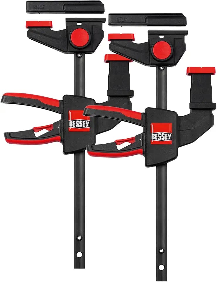 BESSEY 2x Tischzwinge für Führungsschienen EZR15SET | 150 mm | 75 kg