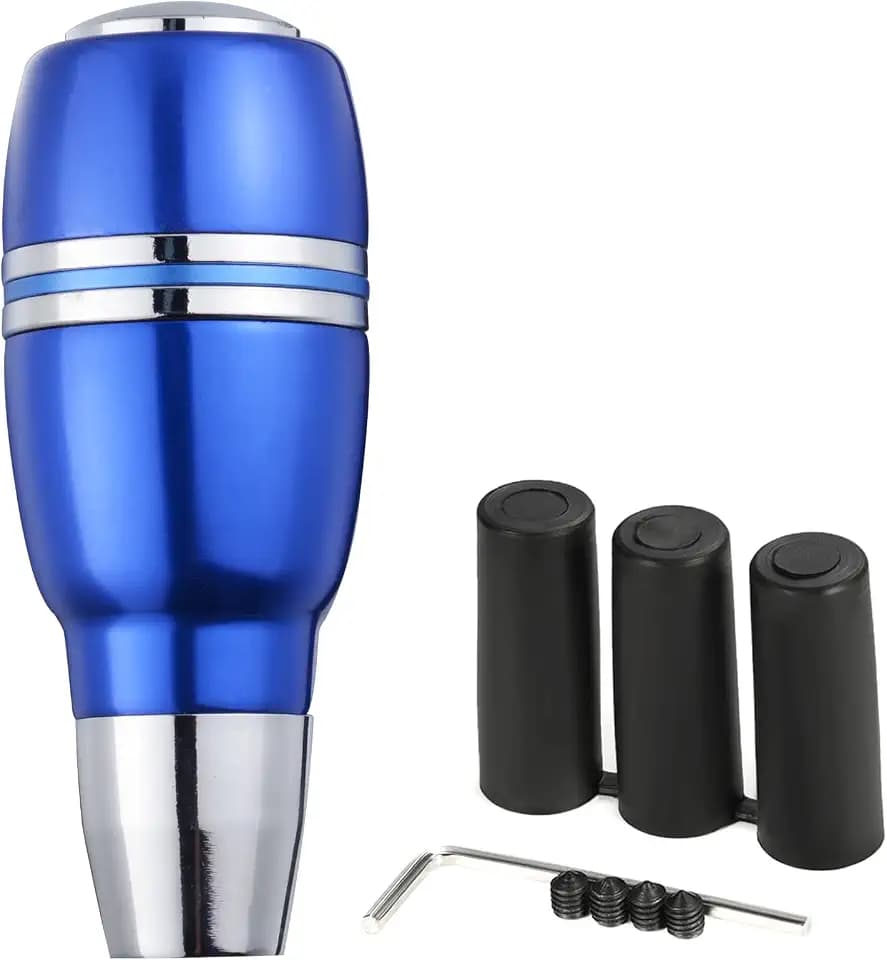 4" Push Button Gear Shift Knob Polished Car Shifter Grip Handle