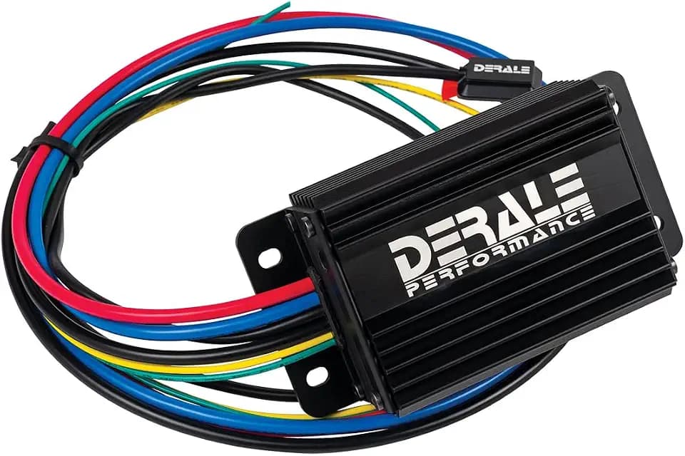 Derale Fan Controller, High Amperage, Sending Unit, Flush Surface Mount, 12V, 70 amps Relay, Kit