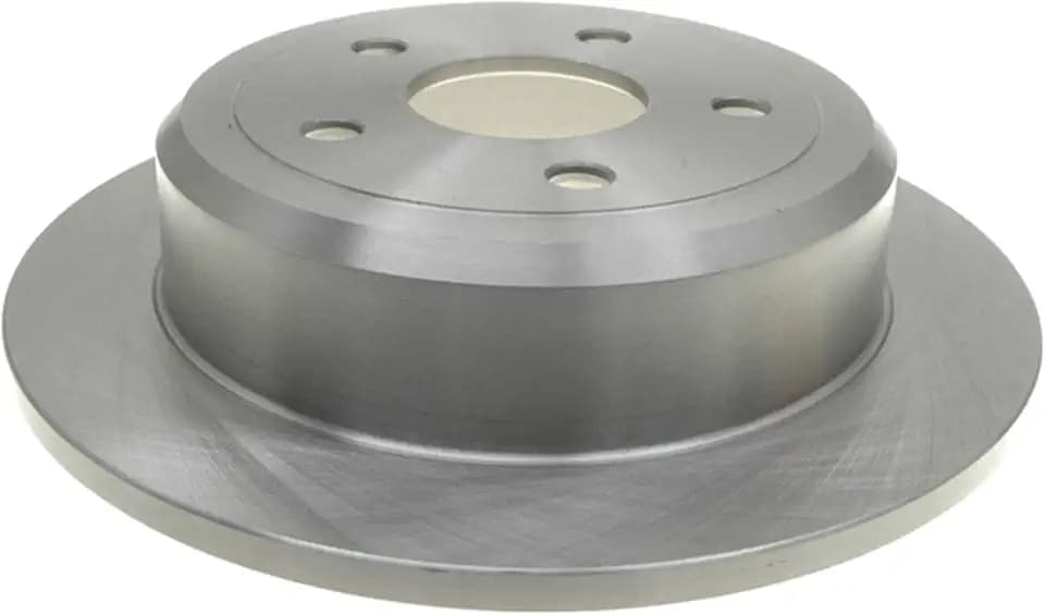 ACDelco Silver Rear Brake Rotor 18A2465A | GM 19255506 Brake Rotors for Select Jeep Wrangler, Wrangler JK and more