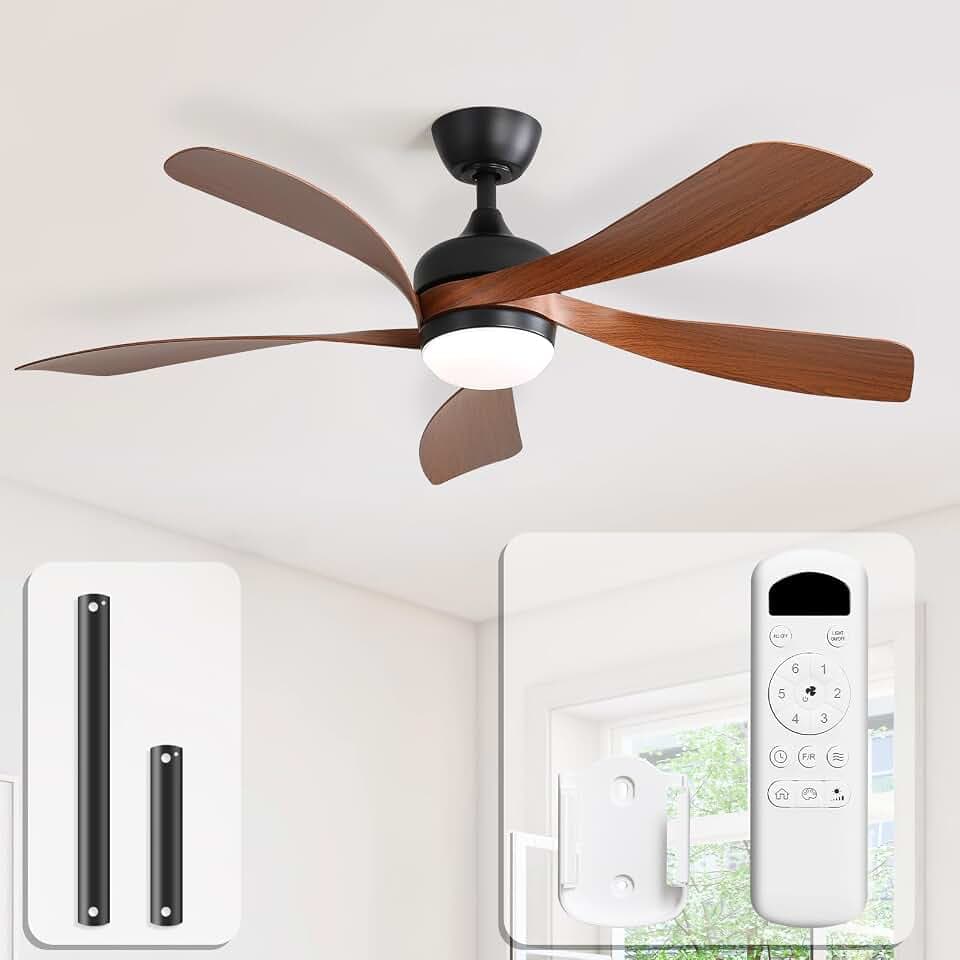 Sofucor 132 cm Deckenventilator mit Beleuchtung und Fernbedienung