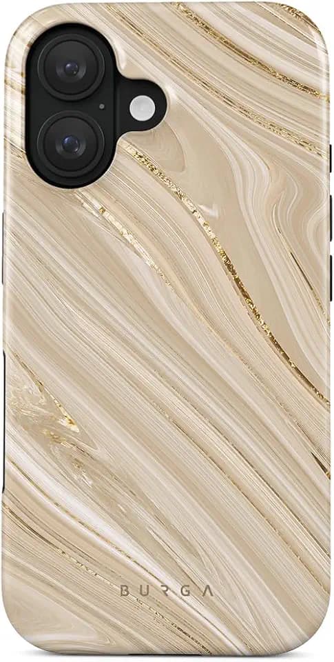BURGA Unisex Phone Case for iPhone 16 Plus – Dual-Layer Hybrid Design with Shock-Absorbing Silicone & Durable Exterior, Scratch-Resistant Finish and Raised Bezel Edge for Screen Protection & Daily Use