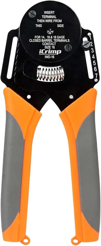 iCrimp Closed Barrel Crimper 4 Way Indent, 8 Impression Type