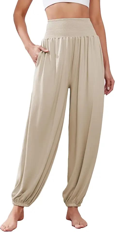 Famulily Harem Hosen für Frauen High Waist Yoga Hosen Workout Stretch Lounge Hosen S-XXL