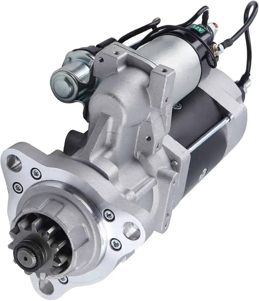 8200308 New 39MT Starter Fit for Ford Mack Kenworth Freightliner Volvo Heavy Duty Trucks 12V 11T Cummins ISX M11 N14 Caterpillar Delco Rotatable 3103304 8201079