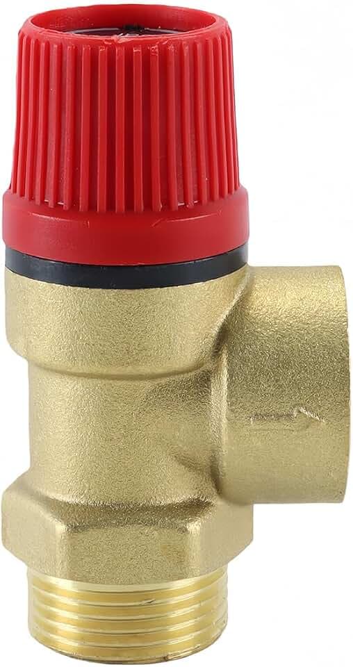 3/4 Zoll Sicherheitsventil Überdruckventile, DN20 Druckablassventil für Wasser Öl Gas System 6 Bar