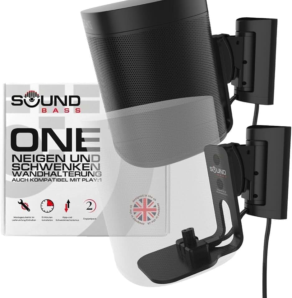 Sound bass ONE/Gen2/ONE SL/Play:1 Halterung, Neigbar, Schwarz, 2er-Pack