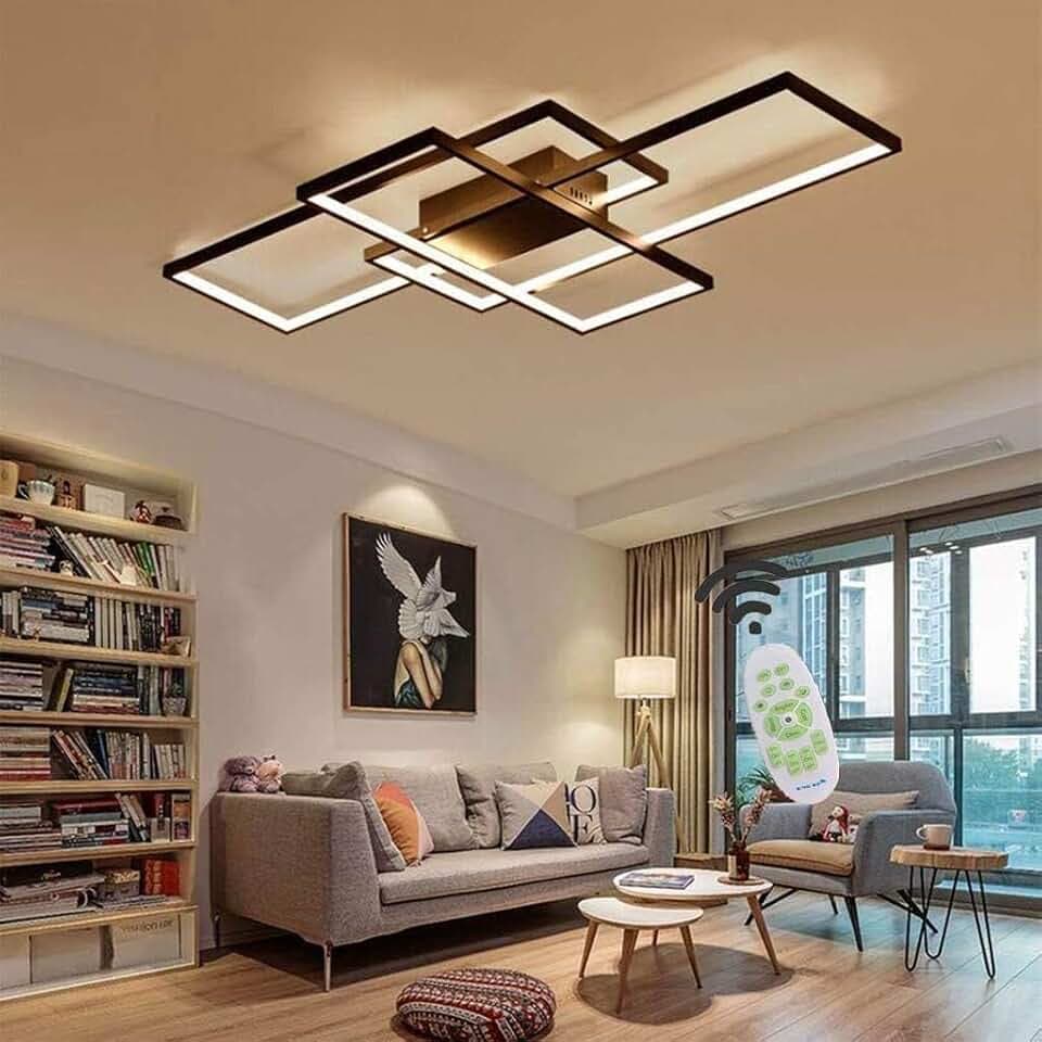 Jsz Deckenleuchte Wohnzimmer 140CM Moderne Deckenlampe LED Wohnzimmerlampe