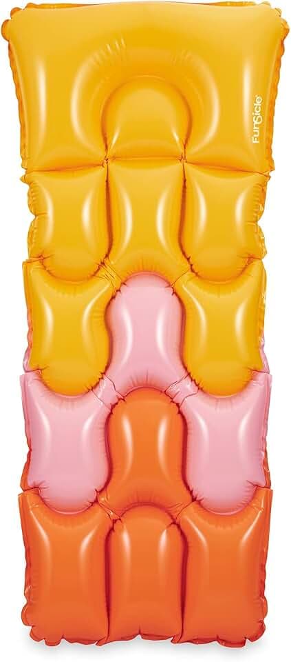 Funsicle 6 ft Cloud Escape Inflatable Water Lounge Mat, With Cushioned Headrest