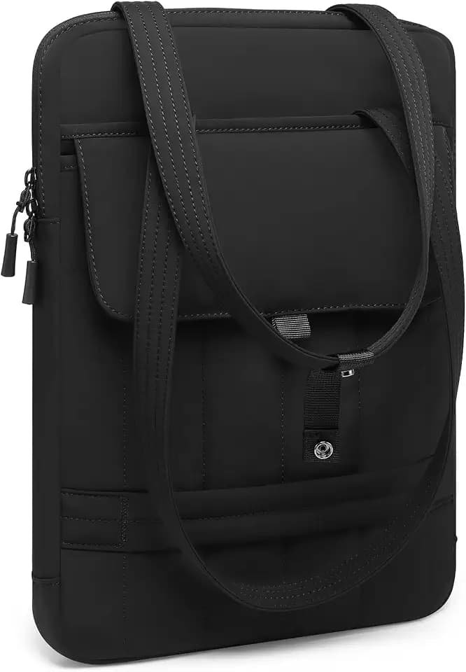 HYZUO 13.3-14 Inch Puffy Laptop Case Sleeve Padded Handbag, Black