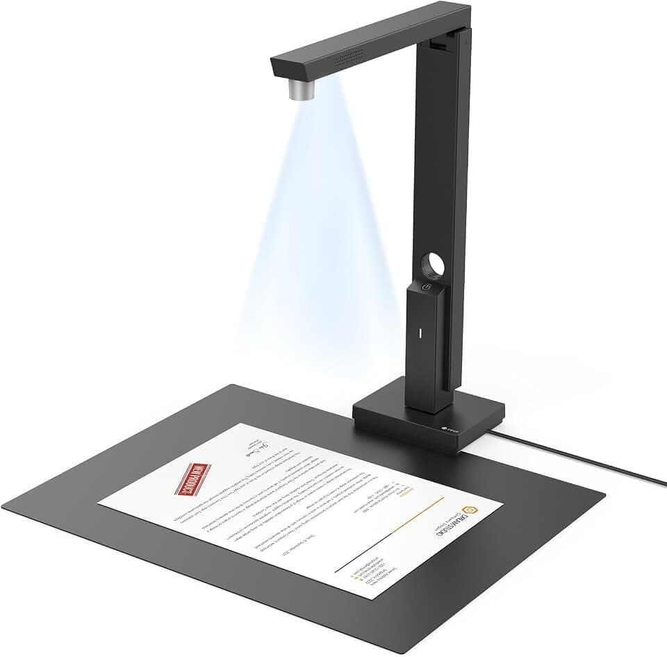 CZUR Lens Pro Tragbarer A4 Dokumentenscanner 12MP mobiler Scanner mit OCR