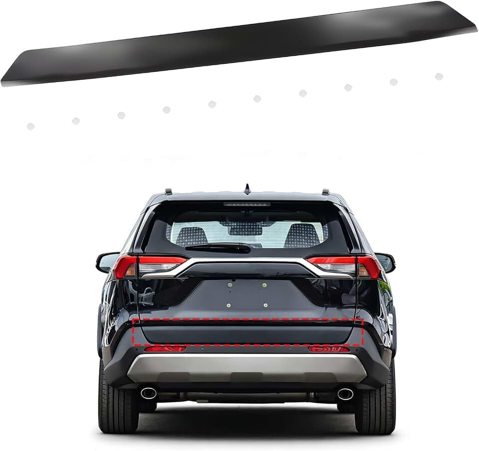 Rear Lower Tailgate Molding Compatible with RAV-Four 2016-2018