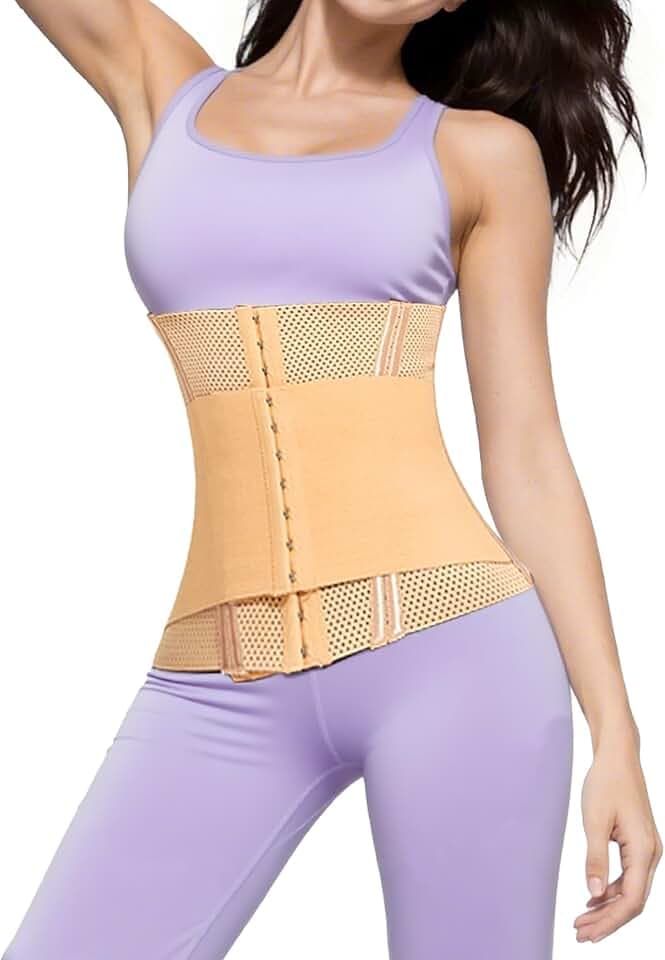 Waist Trainer Bauchweggürtel Schwitzgürtel Bauch Atmungsfähiges Gewebe Fajas Korsett Taillengürtel Waist Cinchers für Herren und Damen
