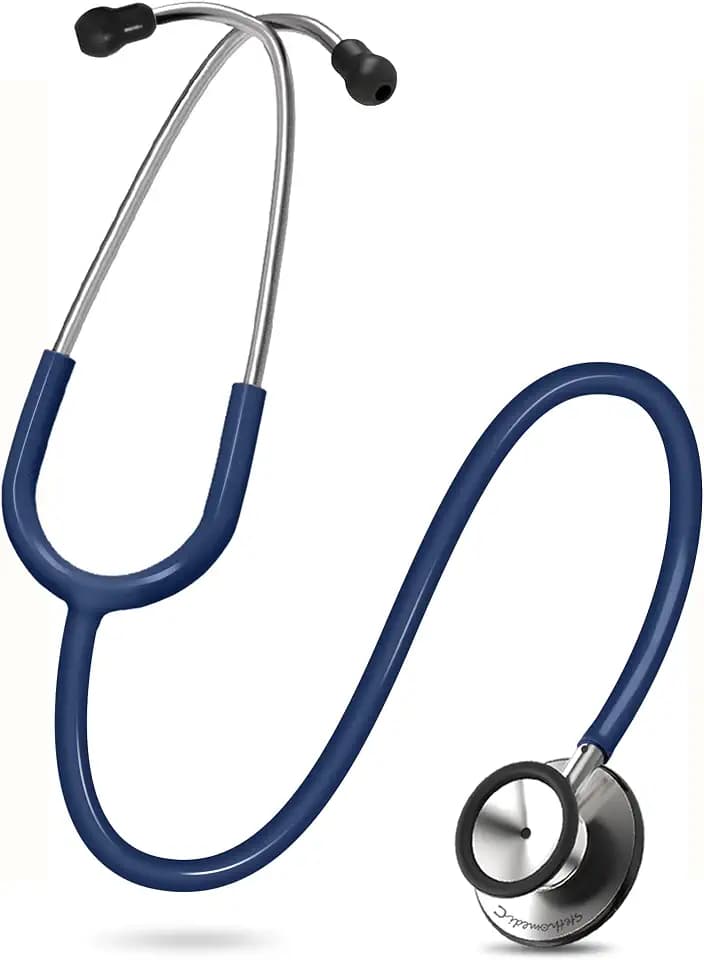 FriCARE Navy Blue Dual Head Stethoscope for Nurses/Nursing School Students