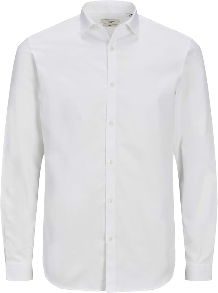 Jack & Jones Herren Jprblacardiff Shirt L/S Noos Langarmshirt (1er Pack)