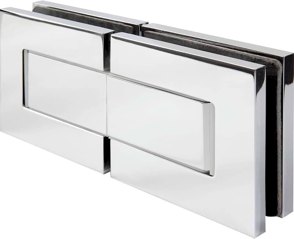 Dorma-Glas Duschtürband Morano S1 XL 180 Grad Ganzglas Duschtürscharnier, Messing glanzverchromt
