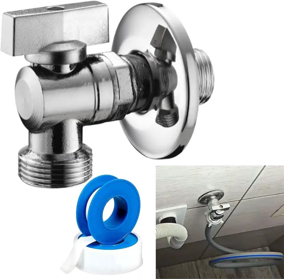 Parpyon® Gartenarmatur 1/2" Zoll mit Gewindeausgang 3/4" - italienisches Produkt - Außenwaschbecken mit Teflon für Bewässerungsschlauch (Wasserhahn 1/2" - Mod.4)